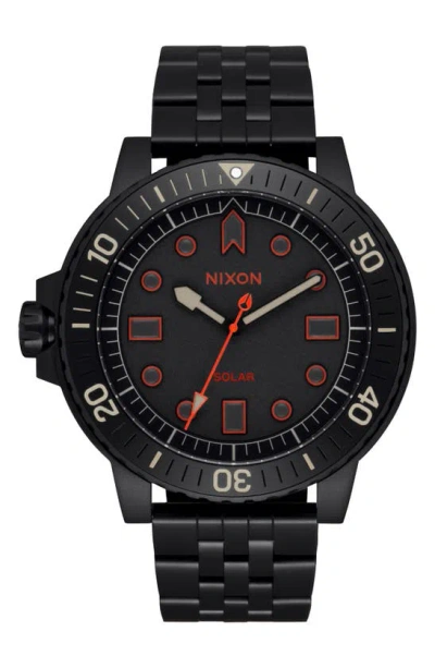 Nixon The Stinger Dive Bracelet Watch, 44mm In All Black / Lum