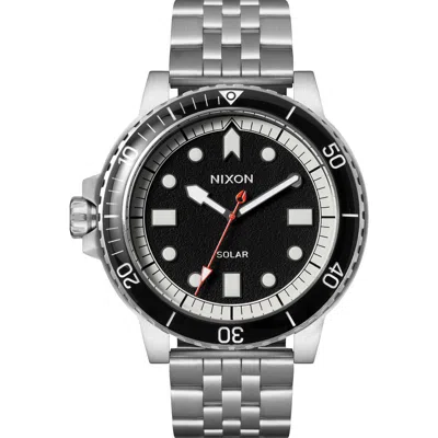 Nixon The Stinger Dive Bracelet Watch, 44mm In Silver/black/white
