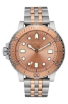 Nixon The Stinger Solar Dive Bracelet Watch, 44mm In Metallic