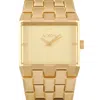 Nixon Ticket Ii All Gold 34mm Watch A1262-502 In Multi