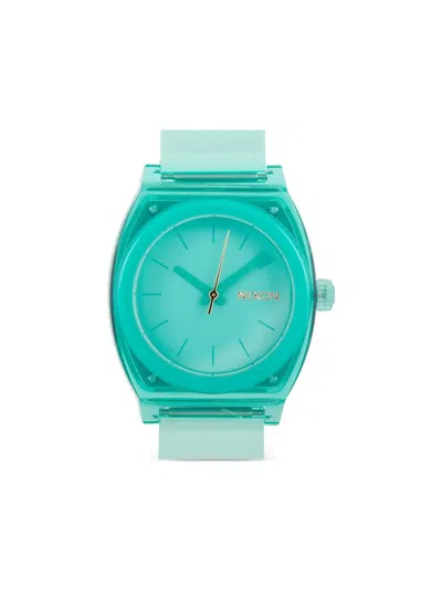 Pre-owned Nixon Time Teller 31mm In Green