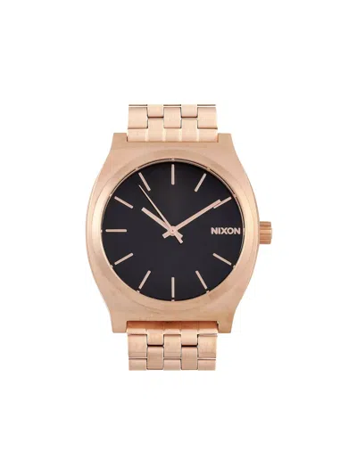 Pre-owned Nixon Time Teller 37mm In Black