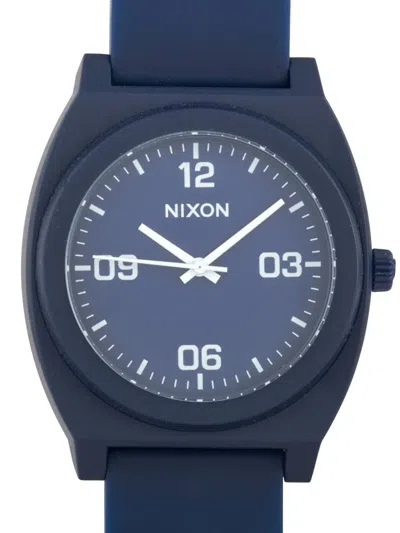 Pre-owned Nixon Time Teller 40mm In Blue