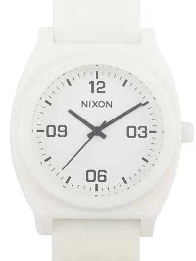 Pre-owned Nixon Time Teller 40mm In White