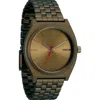 Nixon Time Teller Bracelet Watch, 37mm In Dark Olive/dark Olive