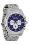 Nixon Time Teller Chronograph Bracelet Watch, 40mm In Metallic