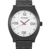 Nixon Time Teller Corp Black / White 37 Mm Watch A1247 005 In Multi