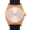 Nixon Time Teller Leather All Rose Gold 37 Mm Stainless Steel Ladies Watch A045 1932 In Multi