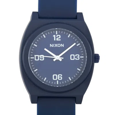 Nixon Time Teller P Corp Dark Blue 40 Mm Watch A1248 3010 In Multi