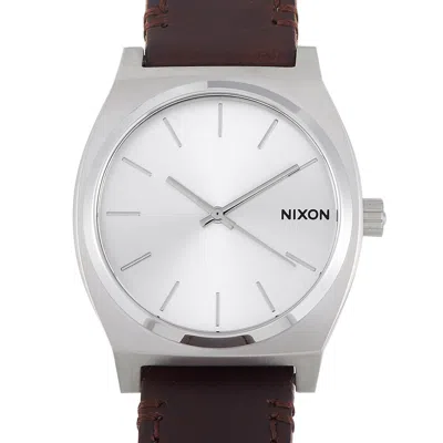 Nixon Time Teller Pack 37mm Stainless Steel Silver / Brown / Tan Unisex Watch A1137 2872 In Multi
