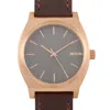 Nixon Time Teller Rose Gold-toned Stainless Steel Watch A045 2001 In Multi