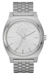 Nixon Time Teller Solar Bracelet Watch, 40mm In Metallic