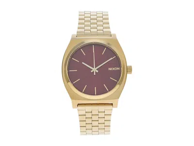 Nixon Time Teller Watches Gold/oxblood Sunray: One Size