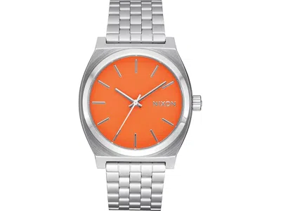 Nixon Time Teller Watches Silver/mandarin: One Size In Metallic