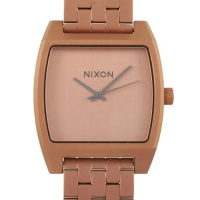 Nixon Time Tracker Quartz Rose Dial Men's Watch A1245-3165-00 In Gold