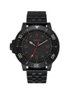 Nixon Unisex Stinger 44 Analog Watch In All Black/lum In Black