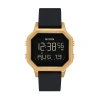 Nixon Unisex Digital Siren Gray Silicone Strap Watch 36mm