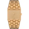 Nixon Ticket Rectangular 34mm Watch In Gold
