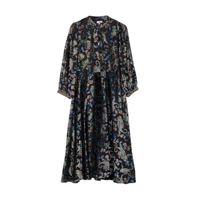 Niza Women's Black Candela Midi Dress