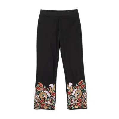 Niza Women's Black Carmina Straight Trousers