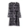 Niza Women's Black Fernanda Sequin Print Dress In Black