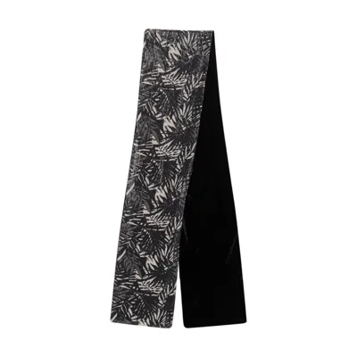 Niza Women's Black Fernanda Sequin Print Scarf