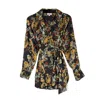 Niza Women's Black Juliet Paisley Shirt In Black