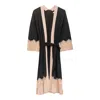 Niza Women's Black Long Lace Knit Jacket Zaira In Black