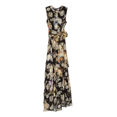 Niza Women's Black Long Sleeveless Dress