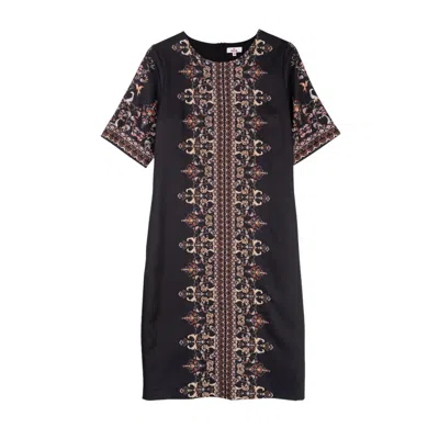 Niza Women's Black Loreto Short Sleeve Dress