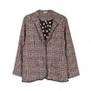 Niza Women's Black Luisa Check Blazer In Black