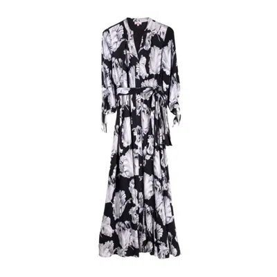 Niza Women's Black Moon Long Dress