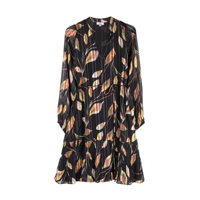 Niza Women's Black Nicola Wrap Dress Short