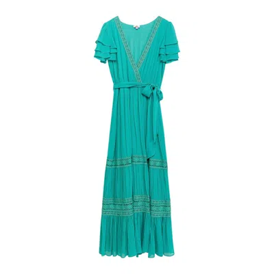 Niza Women's Blue Long Boho Dress Cannes