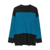 Niza Women's Blue Olivia Teal Sweater In Blue