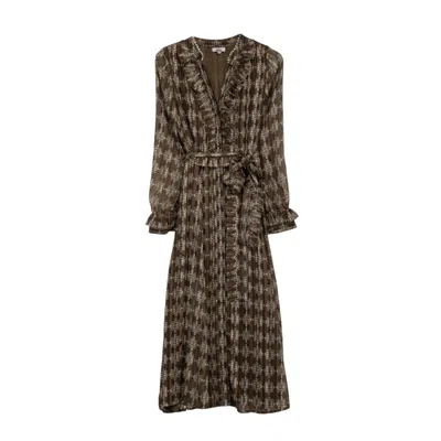 Niza Women's Catalina Brown Midi Dress