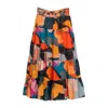 Niza Women's Embroidered Ruffled Skirt Naima