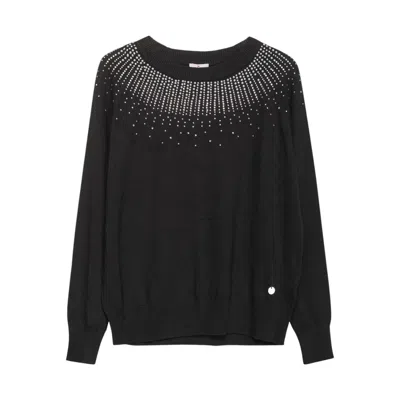 Niza Women's Emilia Black Shiny Sweater