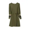Niza Women's Green Khaki Carla Dress In Green