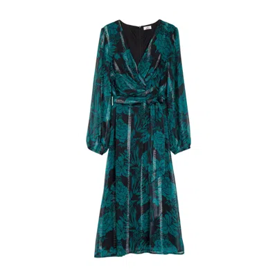 Niza Women's Green Midi Dress