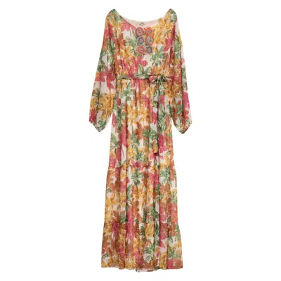 Niza Women's Long Airy Dress Zanzibar In Multi