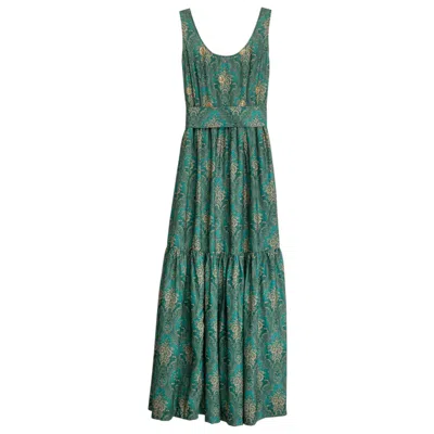 Niza Women's Long Green Dress Amira