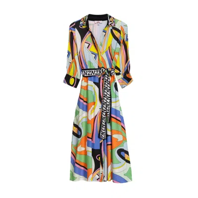 Niza Women's Midi Shirt Dress With Personalized Belt