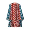 Niza Women's Mini Dress With Ruffles Multicolour