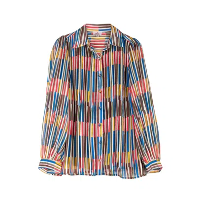 Niza Women's Multicolor Striped Martina Shirt