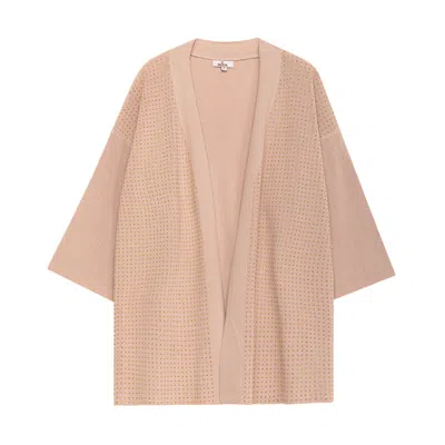 Niza Women's Neutrals Short-sleeve Knit Cardigan Alma In Yellow