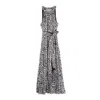 Niza Women's Paula Black And White Dress In White