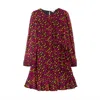 Niza Women's Pink / Purple Alice Polka Dot Dress In Pink/purple