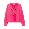 Niza Women's Pink / Purple Pink Knit Jacket Selena