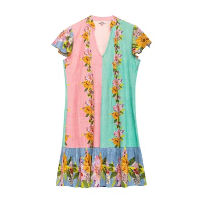 Niza Women's Pink / Purple / Yellow Short Bohemio Dress Camila In Multi
